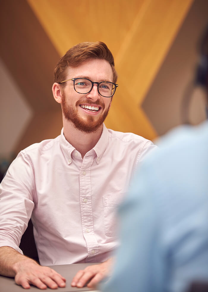 Smiling professional man